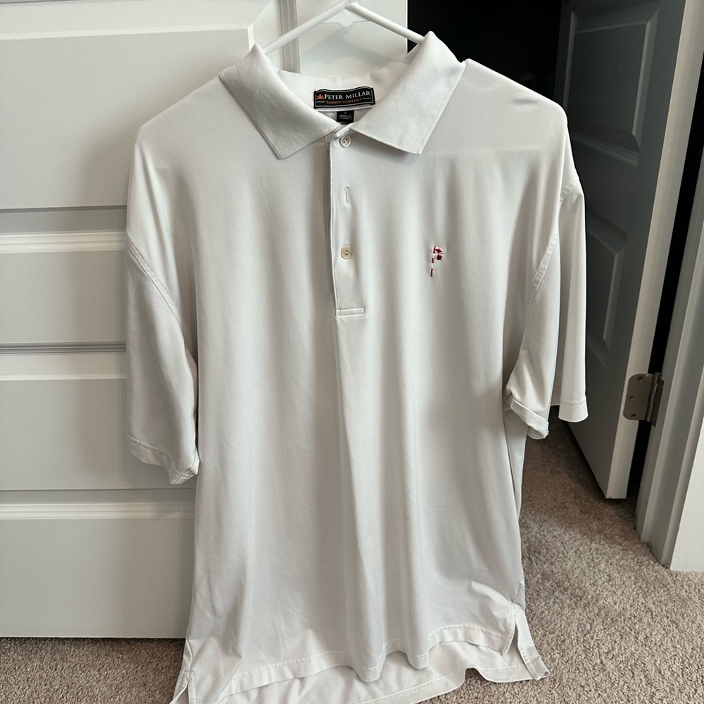 White Polo Shirt by Peter Millar from Friars Head